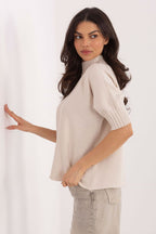  Short sleeve sweater model 222445 Italy Moda 