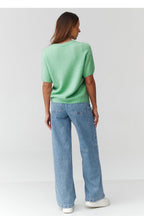  Short sleeve sweater model 224078 Makadamia 