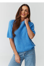  Short sleeve sweater model 224083 Makadamia 