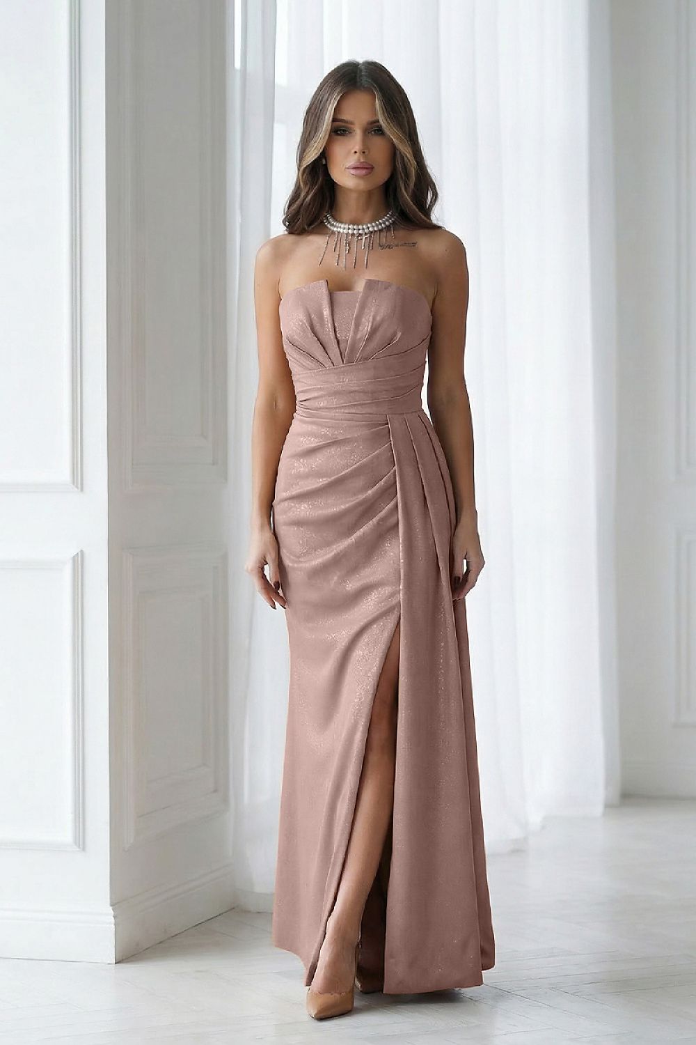 Long dress model 224634 Bicotone Secondary image