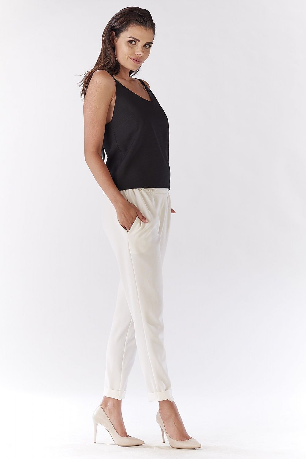 Women trousers model 144697 awama Secondary image