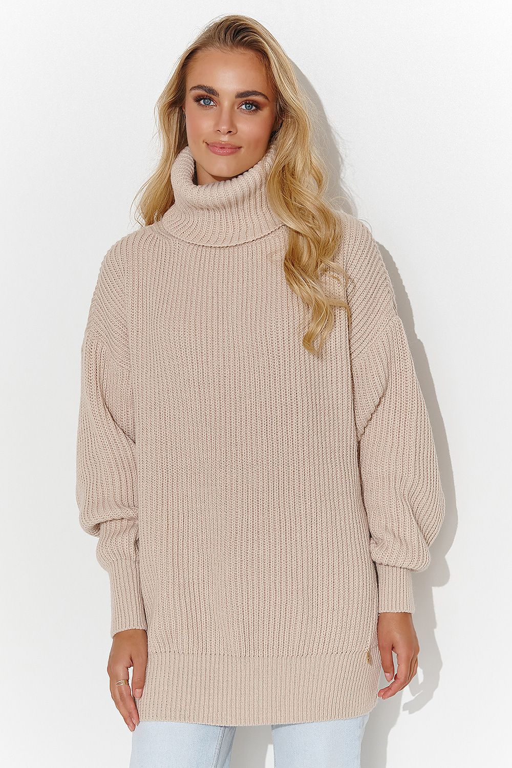 Turtleneck model 185214 Makadamia  Main image