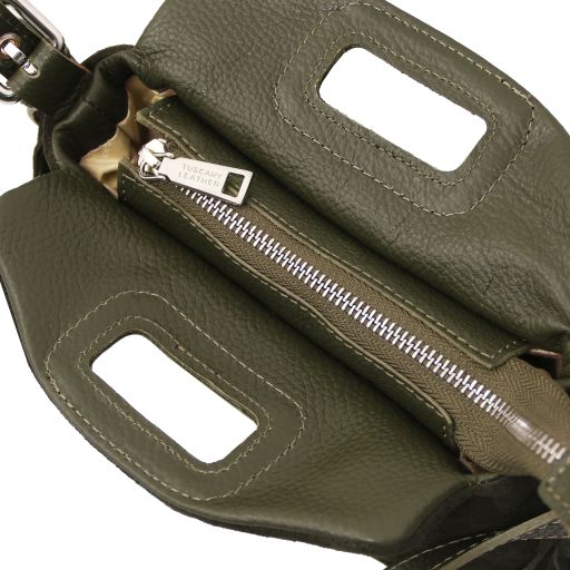 Nomade - Suede leather fringe clutch