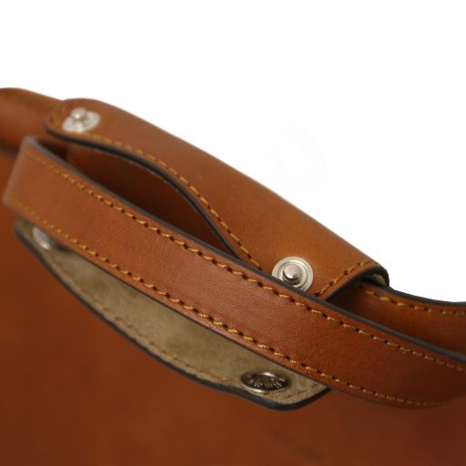 Palermo - Leather briefcase 3 compartments for women