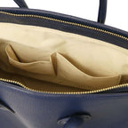 TL Bag - Leather handbag with golden hardware