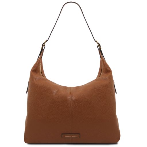 PLENIA — Oversized Leather Shopper Bag