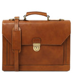 Cremona - Leather briefcase 3 compartments