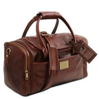 TL Voyager - Travel leather bag with side pockets