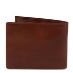 Elégant portefeuille en cuir pour homme avec 3 volets et porte monnaie
