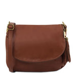 TL Bag - Soft leather shoulder bag with tassel detail