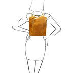 PATTY — Convertible Italian Leather Backpack Bag