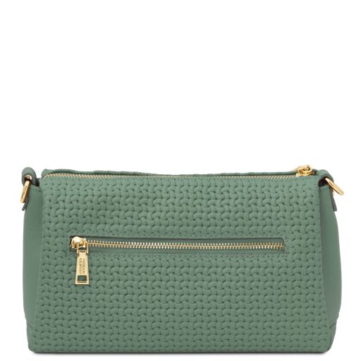 DEDALO — Woven Leather Crossbody Bag
