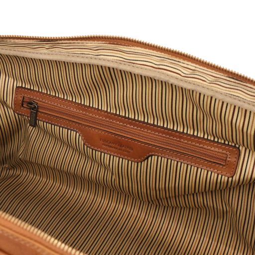 Lisbona - Travel leather duffle bag - Small size