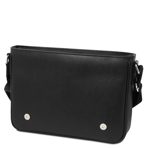 Messenger - Sac messenger en cuir Saffiano
