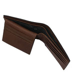 Elégant portefeuille en cuir pour homme avec 3 volets