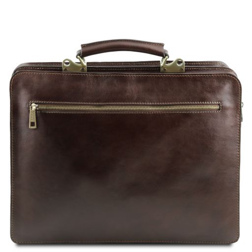 Venezia - Leather briefcase 2 compartments