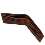 Elégant portefeuille en cuir pour homme avec 2 volets