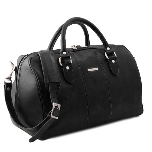 Lisbona - Travel leather duffle bag - Small size Secondary image