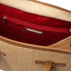 Frame - Straw effect shoulder bag