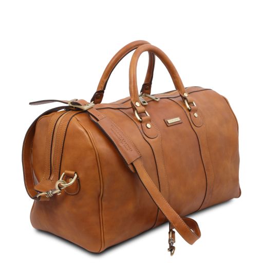 Oslo - Leather travel duffle bag - Weekender bag