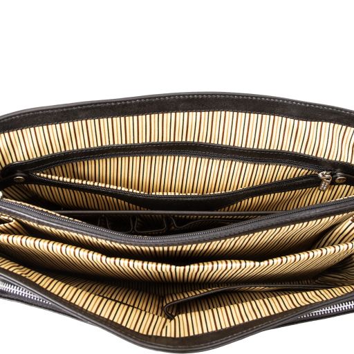 Alessandria - Leather multi compartment TL SMART laptop briefcase