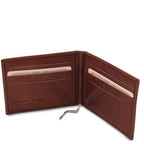 Elégant porte cartes en cuir avec pince à billets