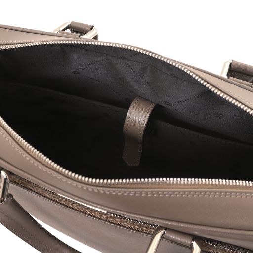 Torino - Cartable porte ordinateur en cuir Saffiano