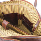 Urbino - Cartable en cuir porte ordinateur 2 compartiments avec poche frontale