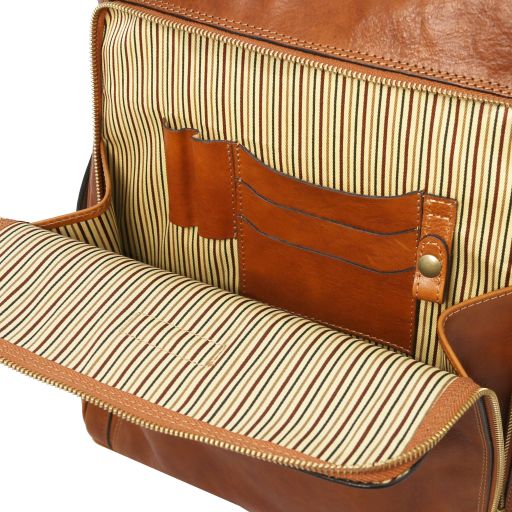 Bangkok - Leather laptop backpack - Large size