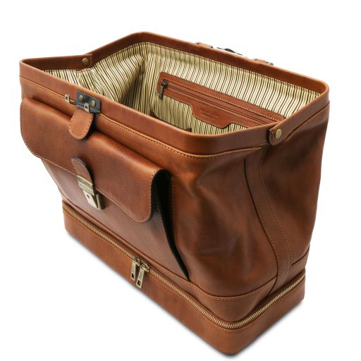 Giotto - Elégante Mallette médecin en cuir à double fond