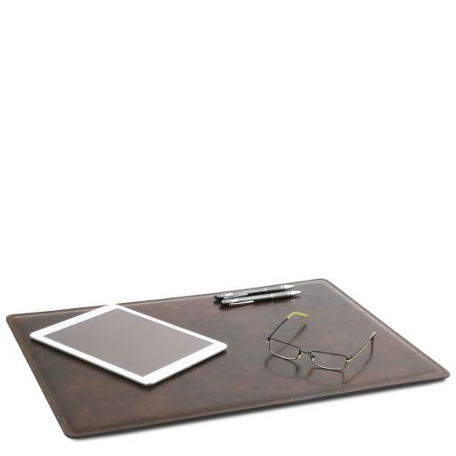 Sous-main de bureau en cuir