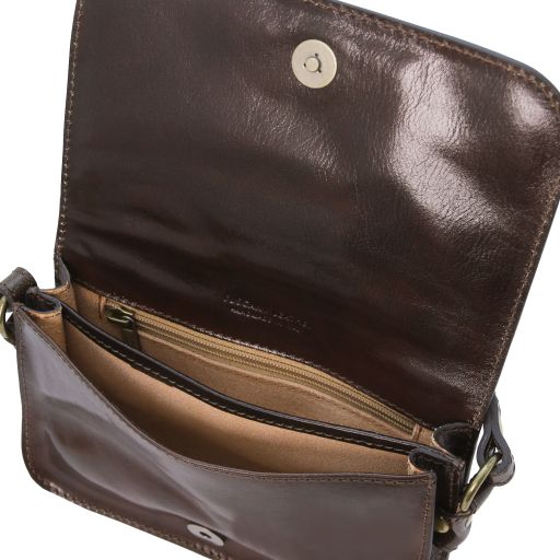 Carmen - Sac bandoulière en cuir avec rabat