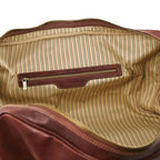 Lisbona - Travel leather duffle bag - Small size