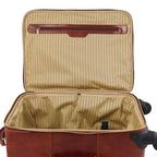 TL Voyager - Valise verticale en cuir avec 4 roulettes
