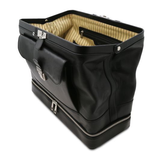Giotto - Elégante Mallette médecin en cuir à double fond