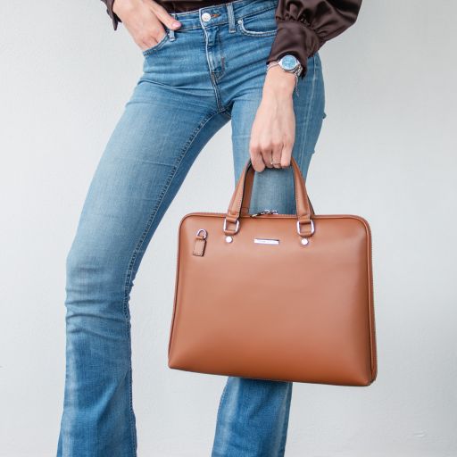 Verona - Sac business en cuir Saffiano