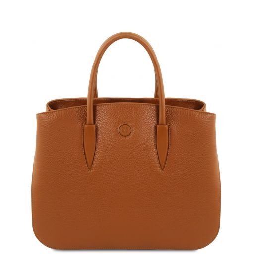 Camelia – Italian Leather Tote Bag