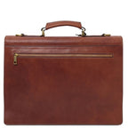 Cremona - Leather briefcase 3 compartments
