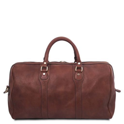 Oslo - Leather travel duffle bag - Weekender bag