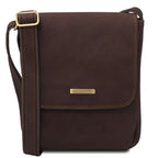 John - Sac en cuir pour homme avec zip frontal