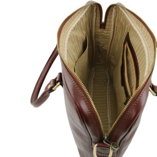 Prato - Elégante serviette pour portable en cuir