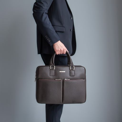 Treviso - Cartable porte ordinateur en cuir