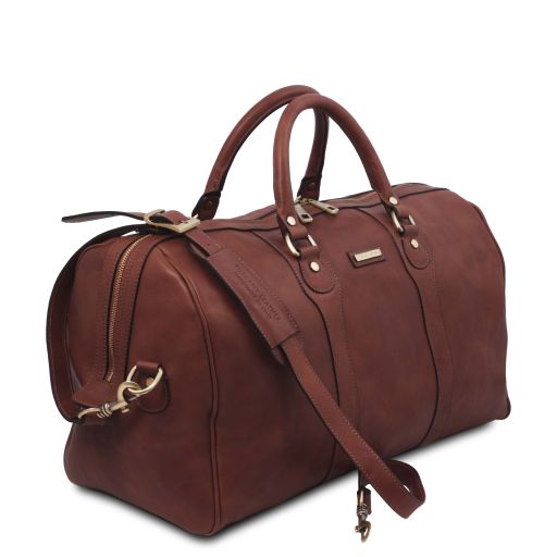 Oslo - Leather travel duffle bag - Weekender bag