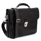 Alessandria - Leather multi compartment TL SMART laptop briefcase