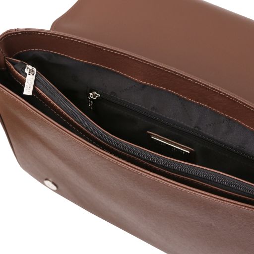 Messenger - Sac messenger en cuir Saffiano