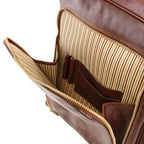 Bangkok - Leather laptop backpack