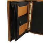 Augusto - Leather document case with ring binder