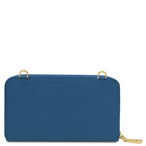 Urania - Portefeuille/supporte pour téléphone en cuir avec bandoulière