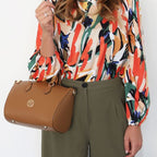 Layla - Leather duffle bag