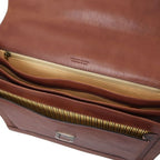 Cremona - Cartable en cuir avec 3 compartiments
